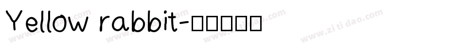 Yellow rabbit字体转换